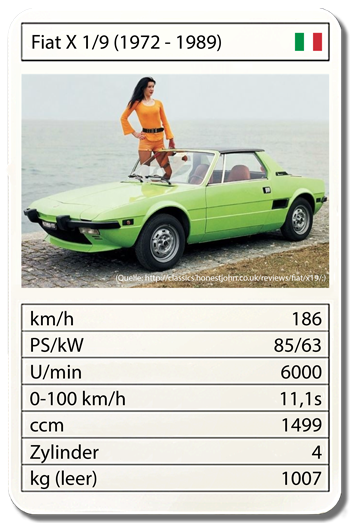Fiat X 1/9 (1972 – 1989)