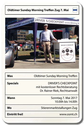 Oldtimer Sunday Morning Treffen Zug 7. Mai