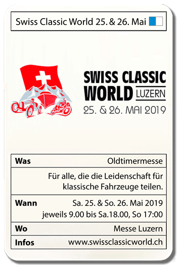 Swiss Classic World 25.+26 Mai
