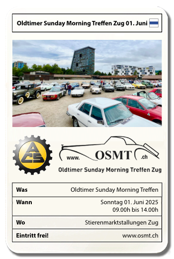 Oldtimer Sunday Morning Treffen Zug